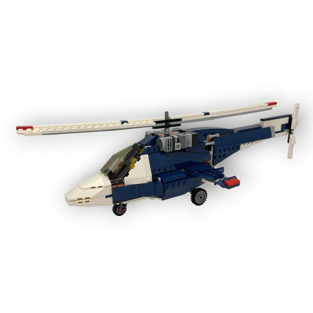 LEGO Creator Set Blue Power Jet Built As Helicopter 31039 3-in-1 Incomplete